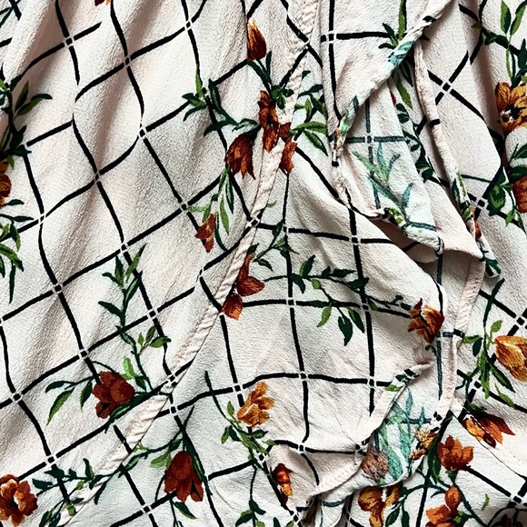 Forever 21 Size S Pink Floral Maxi Wrap Dress - Picture 3 of 4